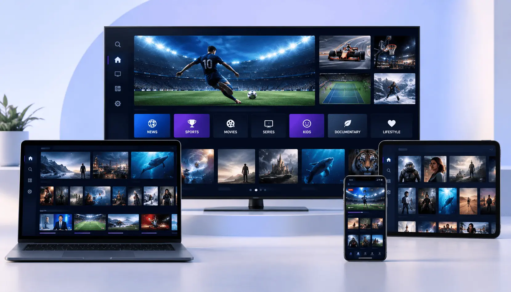 Abonnement IPTV Smarters Pro sur Smart TV, smartphone, tablette et ordinateur