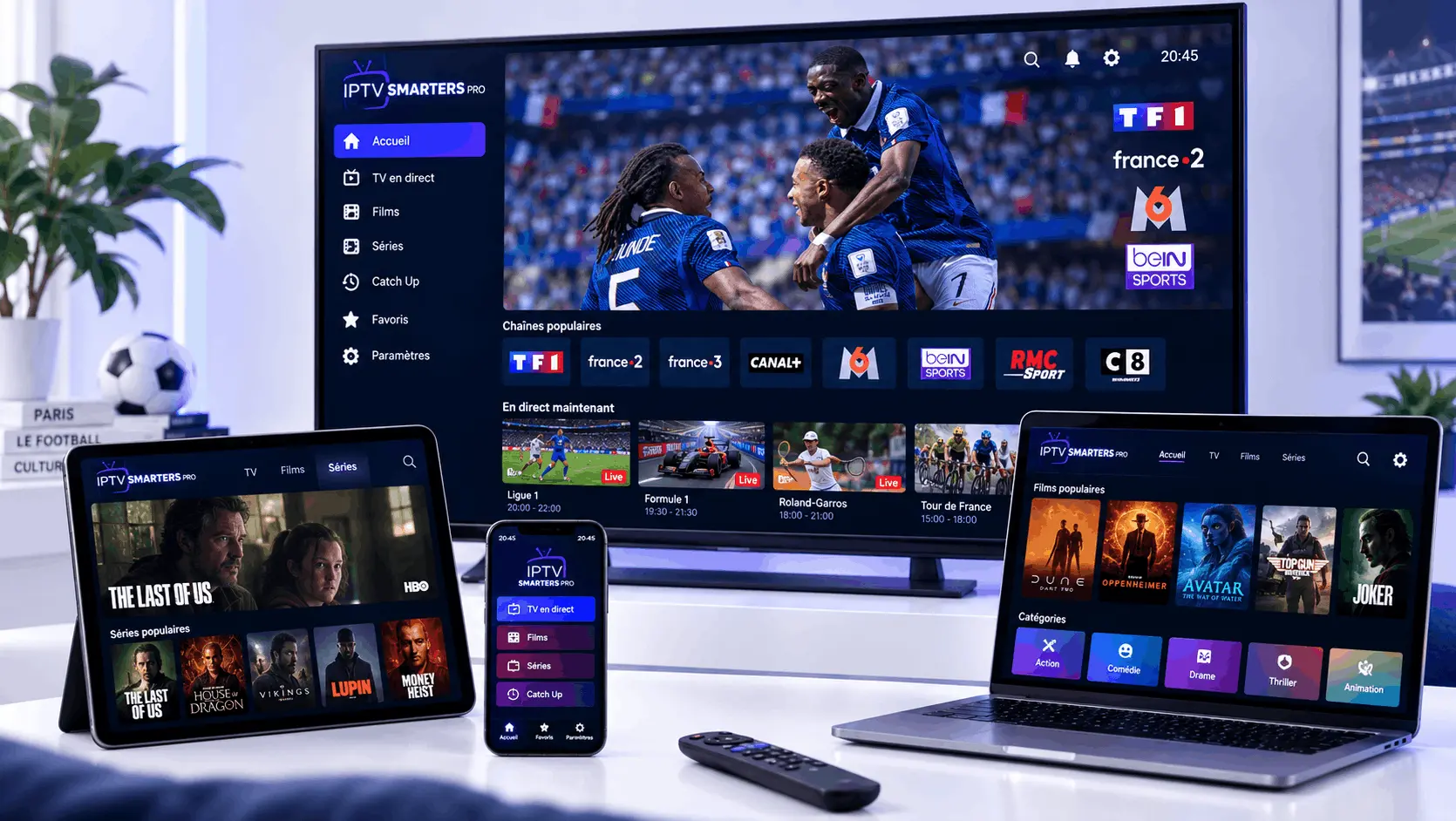 IPTV Smarters Pro sur Smart TV, smartphone, tablette et ordinateur
